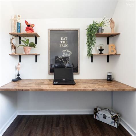 young house love metal desk|Building Shelves And A Floating Desk For An Office Nook.